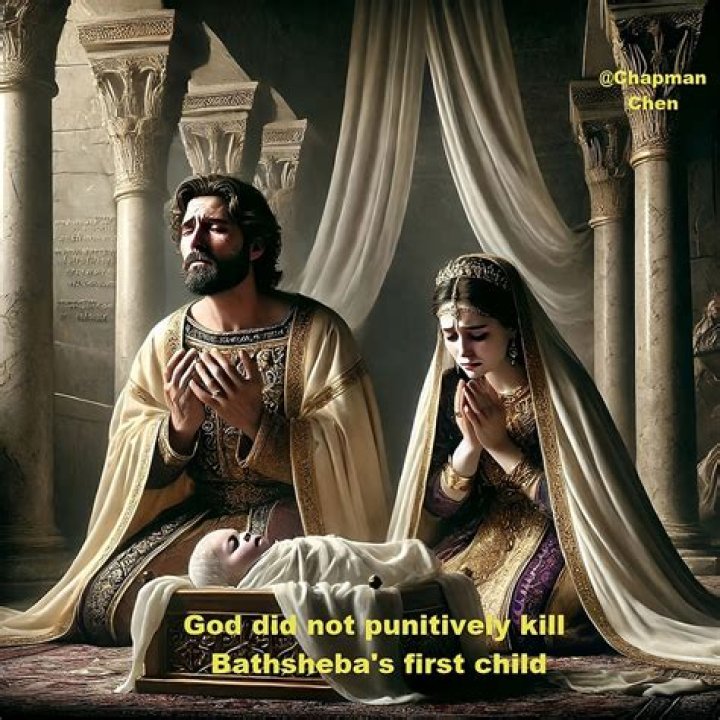What happened to the first born child of David and Bathsheba?