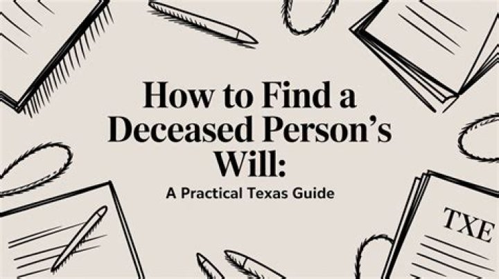 What happens if a person named in a will is deceased in Texas?
