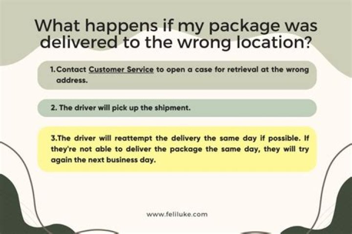 What happens if I put the wrong street address on a package?