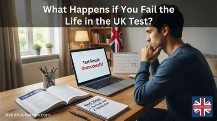 What happens if keep failing Life in UK test?