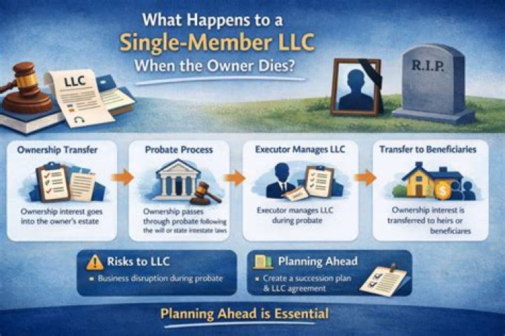 What happens if the owner of a corporation dies?
