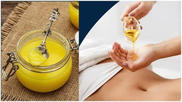What happens if we apply ghee on belly button?