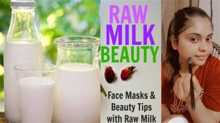 What happens if we apply raw milk on face?