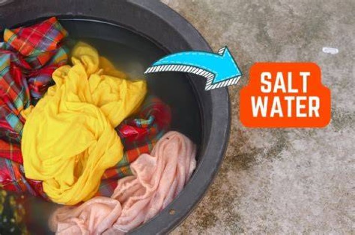 What happens if we soak clothes in salt water?