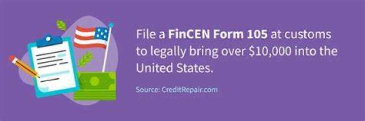 What happens if you declare more than $10 000 US?