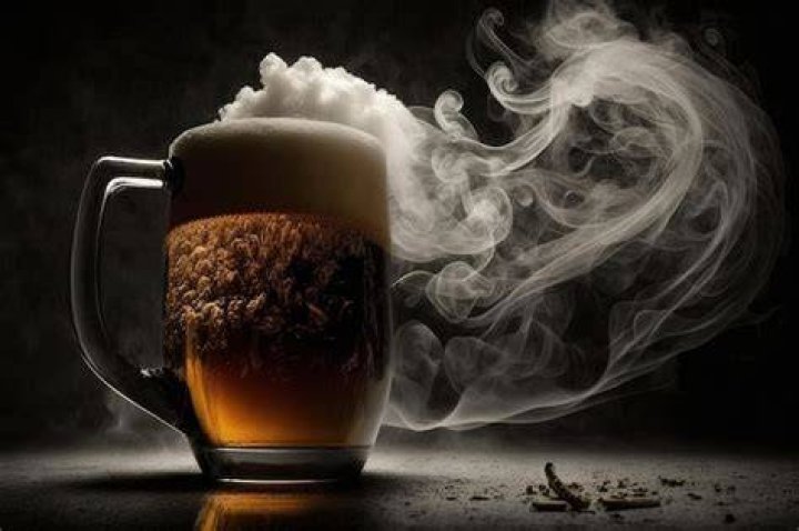 What happens if you drink beer with cigarette ash?