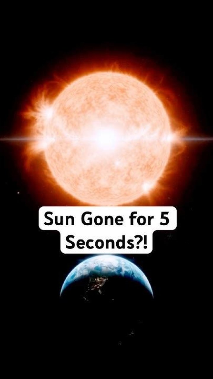 What happens if you look at the sun for 5 seconds?