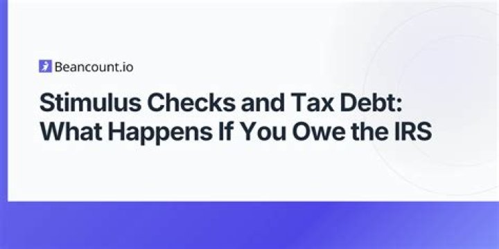 What happens if you owe tax on stimulus check?