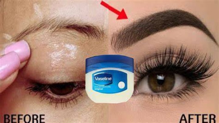 What happens if you put Vaseline on your eyebrows?