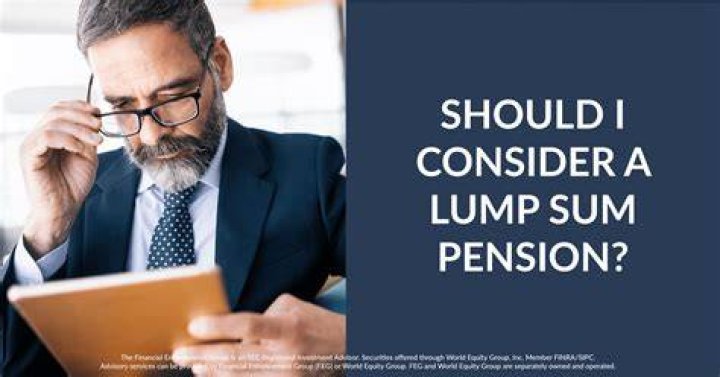 What happens if you take a lump sum pension?