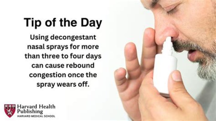What happens if you use nasal spray too much?