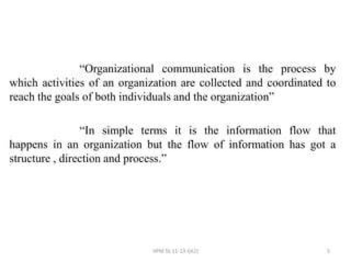 What happens in an organization when communication is limited?