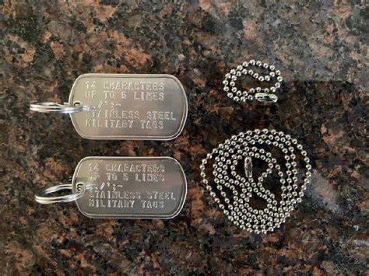 What happens to dog tags when a soldier dies?