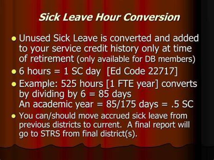 What happens to unused sick leave when you retire?