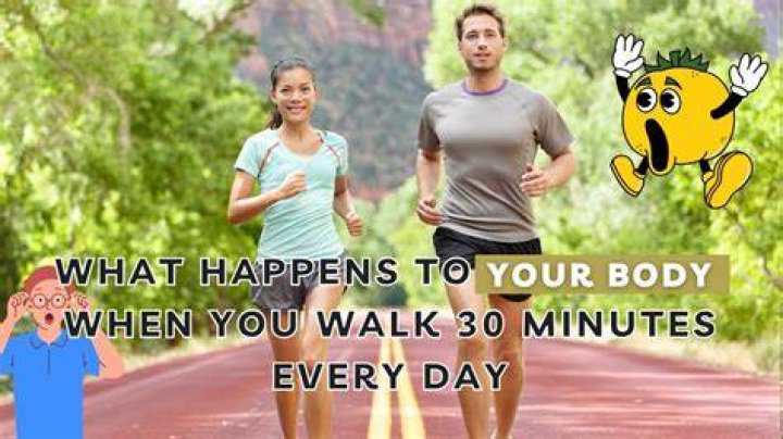 What happens to your body if you walk 30 minutes a day?