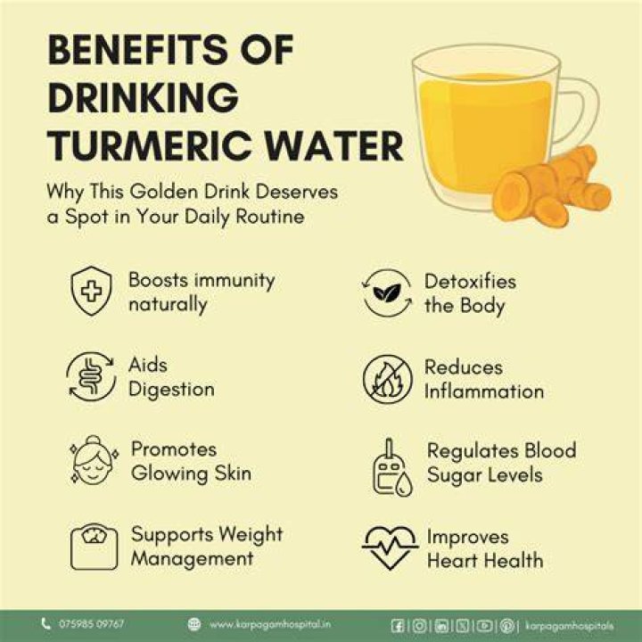 What happens to your body when you drink turmeric water everyday?