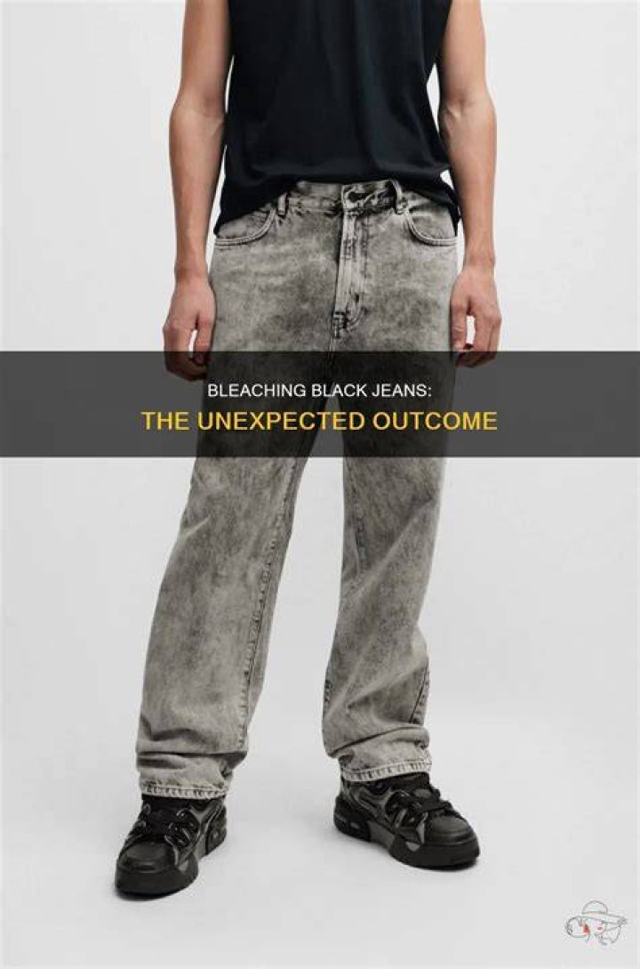 What happens when you bleach black jeans?