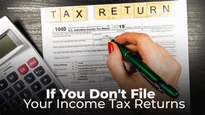 What happens when you file no income tax?