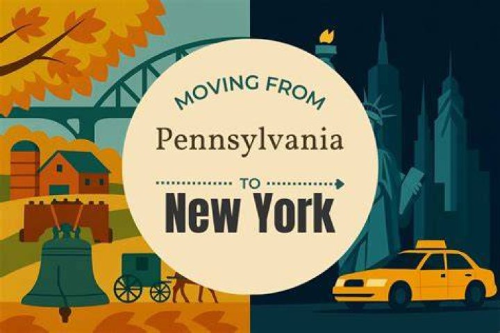 What happens when you move from New York to Pennsylvania?