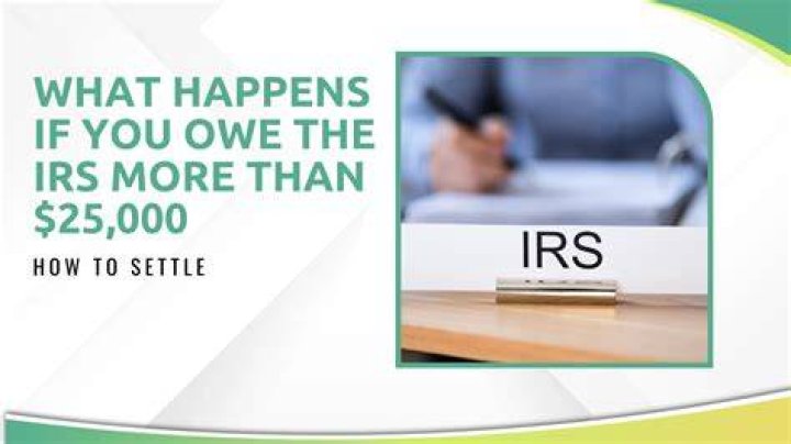 What happens when you owe the IRS?