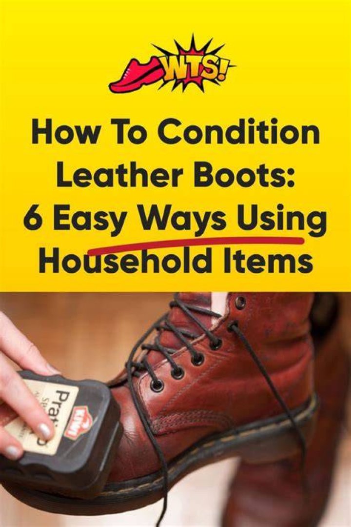 What household items can I use to condition leather shoes?