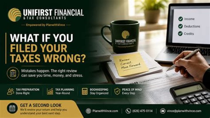 What if I accidentally filed taxes wrong?