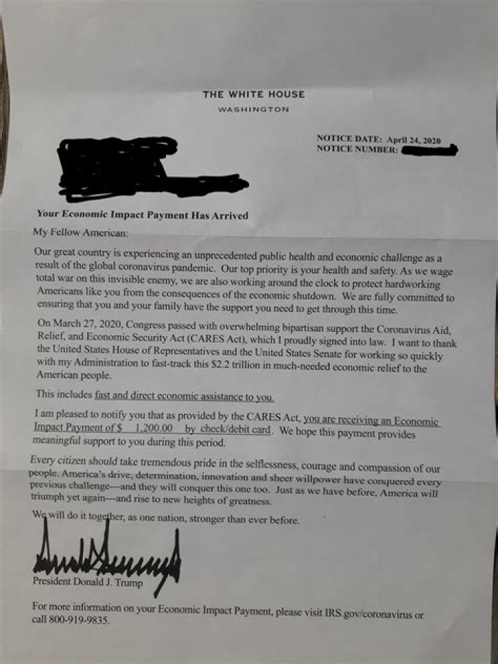What if I received my stimulus letter but no check?
