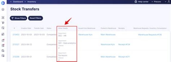 What information is needed for a stock transfer?