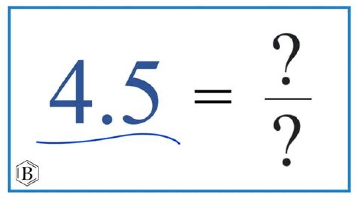 What is 4.5 as a fraction?
