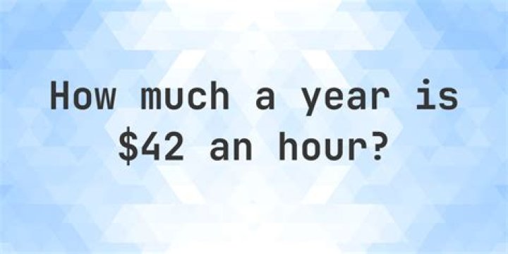 What is 42 ka year hourly?