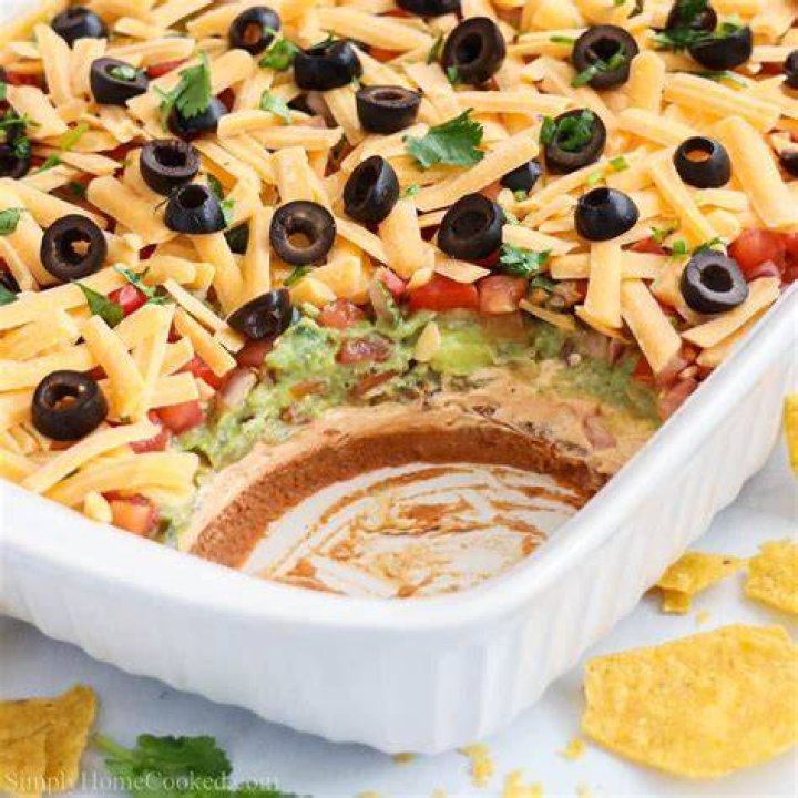 What is 7 layer dip made of?
