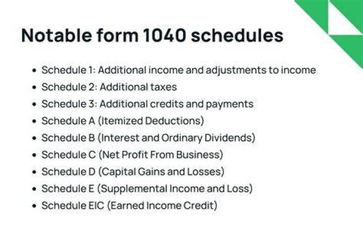 What is a 1040 with schedule?