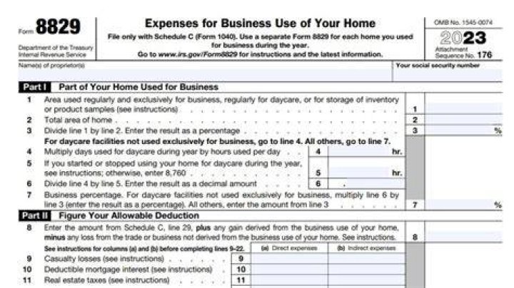 What is a 8829 tax form?