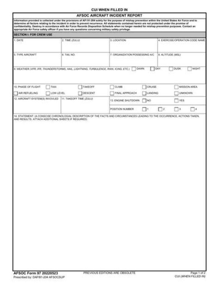 What is a 971 form?