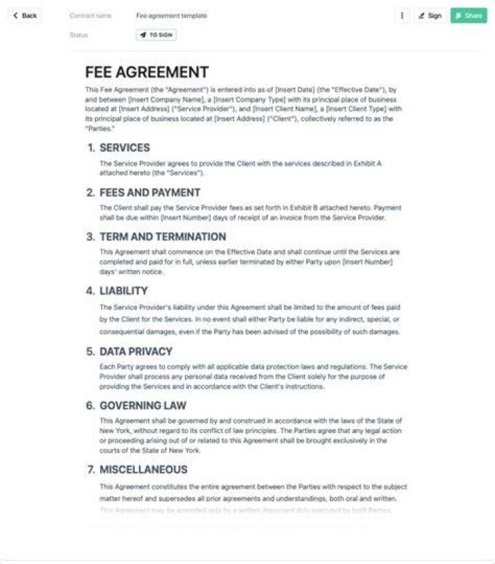 What is a base fee in a contract?