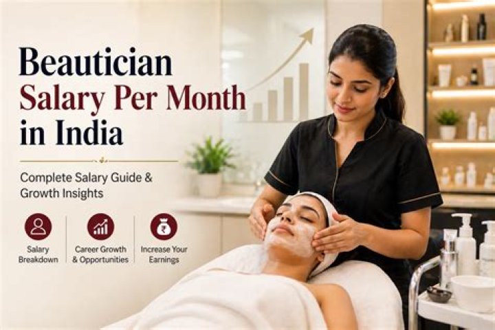 What is a beautician salary in India?