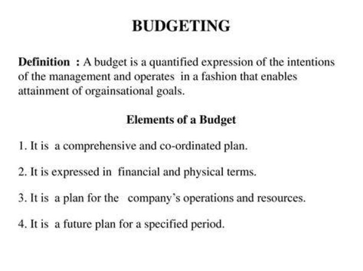 What is a budgeting simple definition?