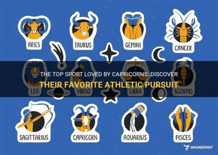 What is a Capricorn favorite sport?
