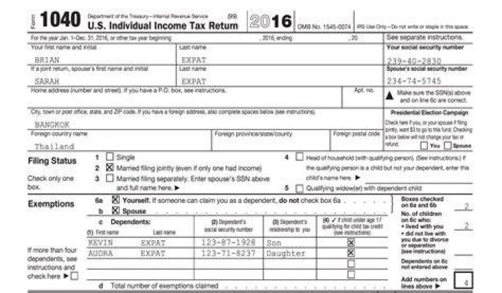 What is a completed federal tax return?