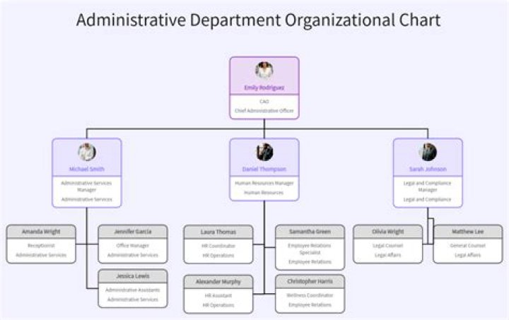 What is a department organizational chart?