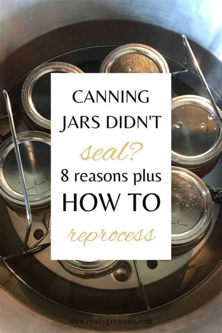 What is a false seal in canning?