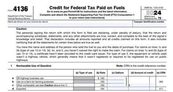 What is a federal fuel tax credit?