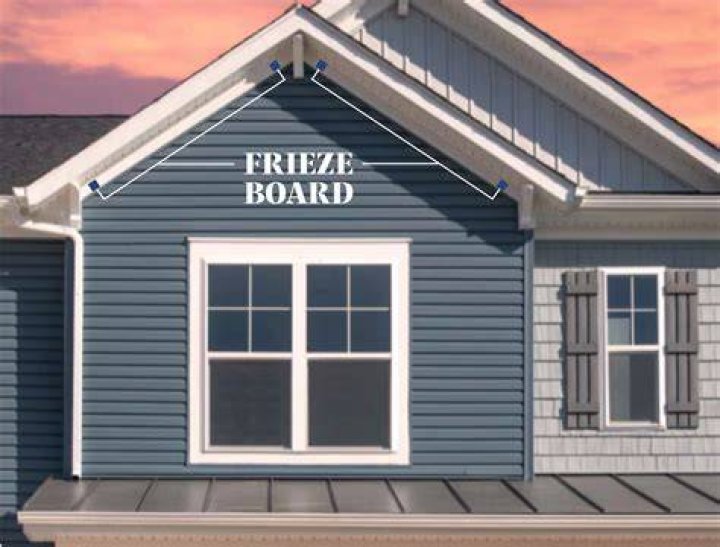 What is a frieze board?