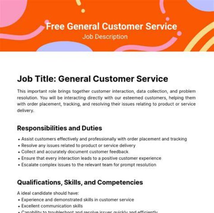 What is a general service job?
