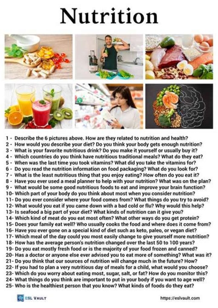 What is a good question about nutrition?