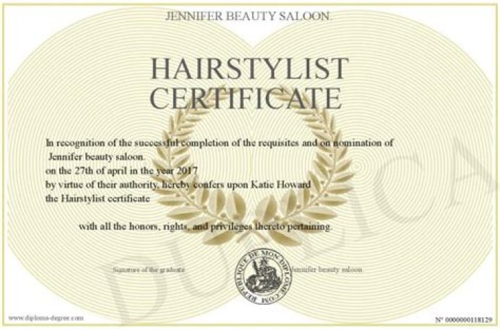 What is a hair stylist degree called?