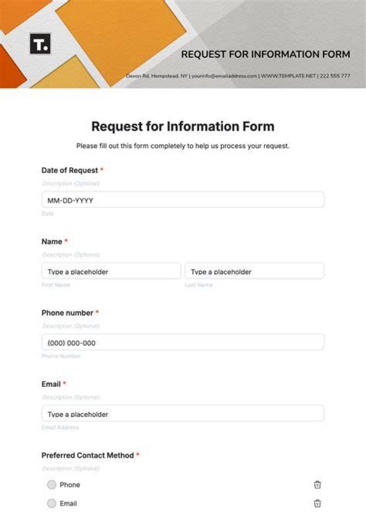 What is a information request?