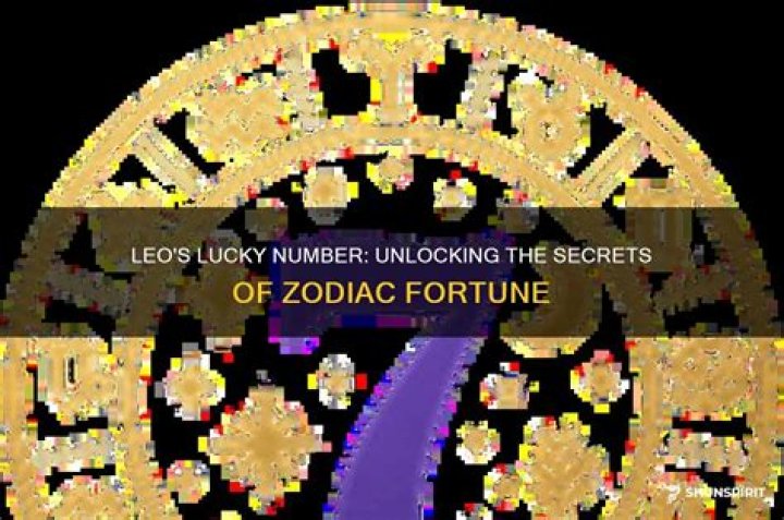 What is a Leos lucky number?