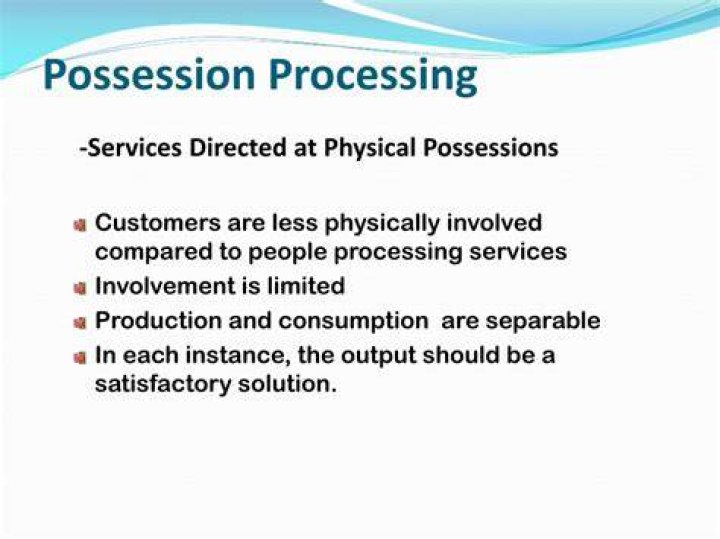 What is a possession Processing service?