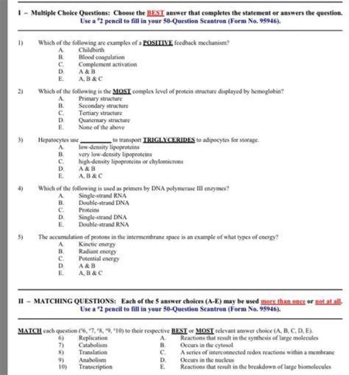 What is a question with multiple answers called?